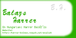 balazs harrer business card